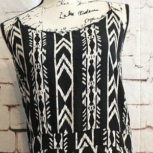 Abercrombie & Fitch Sleeveless Jogger Jumpsuit Aztec Tribal